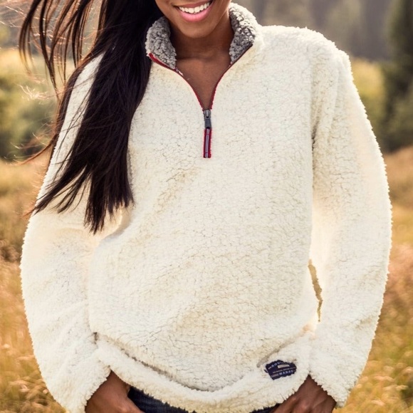 Southern Marsh • Appalachian Pile Fleece 1/4 Zip Pullover Sweater - Picture 1 of 15